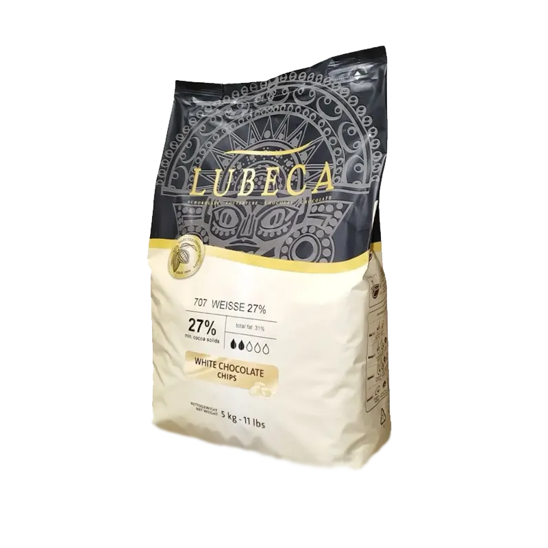 Ciocolata albă de calitate extra 27% Lubeca 1kg