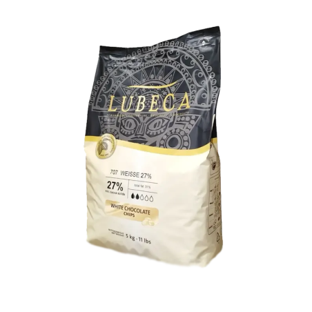 Ciocolata albă de calitate extra 27% Lubeca 5kg