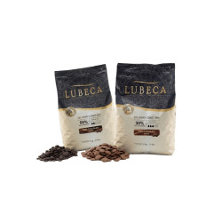 Ciocolata profesionala Lubeca cu lapte 35% si Ciocolata profesionala Lubeca neagra 55%