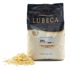 Ciocolata albă de calitate extra 29% Lubeca 5kg