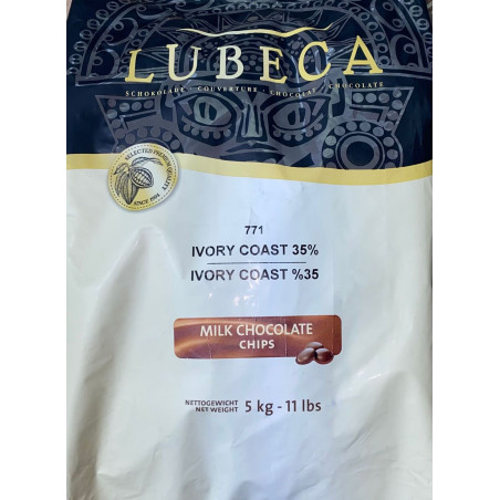 Ciocolata cu lapte de 35% de cacao si extract natural de vanilie 5kg