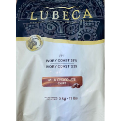 Ciocolata cu lapte de 35% de cacao si extract natural de vanilie 1kg