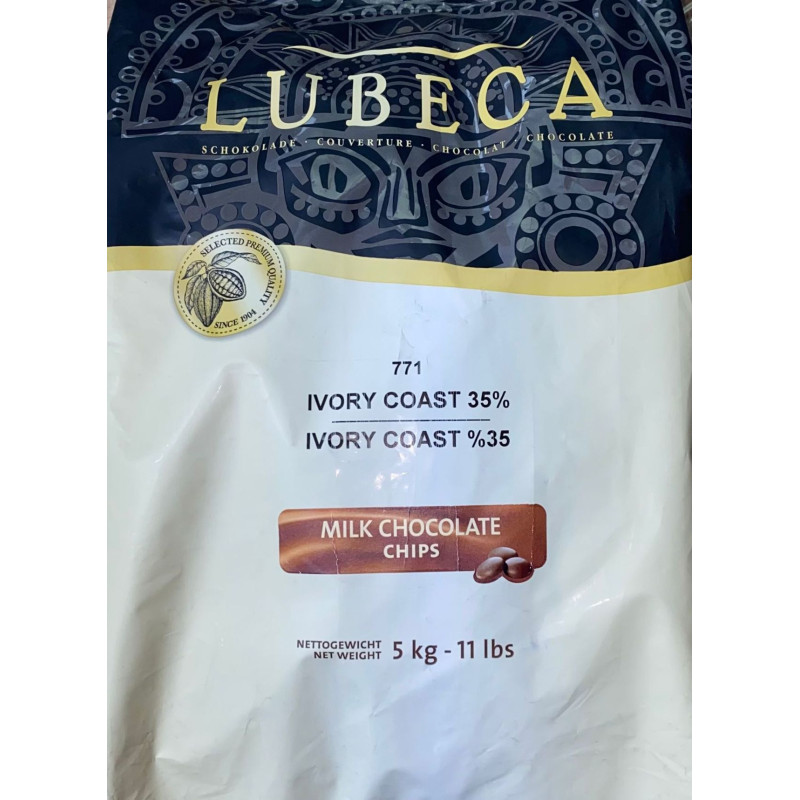 Ciocolata cu lapte de 35% de cacao si extract natural de vanilie 1kg