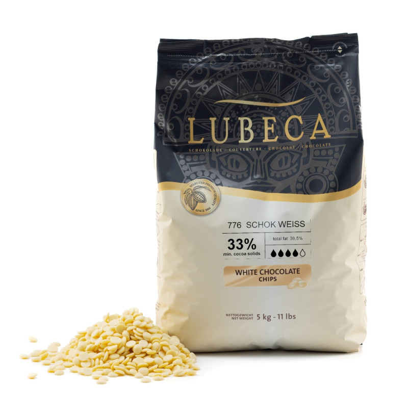 Ciocolata Alba cu un continut de 33% unt de cacao si extract natural de vanilie 1kg