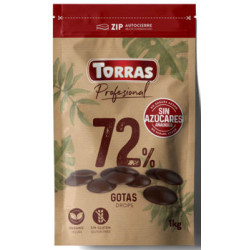 Ciocolată neagră 72% cacao, mix Ghana, fără zahăr 1kg