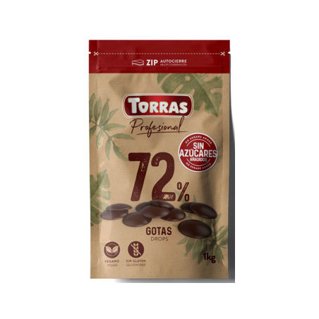 Ciocolată neagră 72% cacao, mix Ghana, fără zahăr 1kg