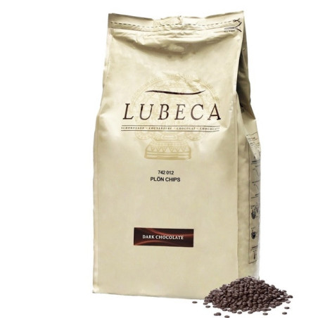 Ciocolata Lubeca neagră Gana 70% PLÖN chips de cacao 5kg