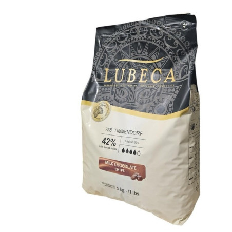 Ciocolata cu lapte Lubeca de 42% de cacao 5kg
