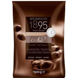Ciocolata neagră Weinrich's 1895 de 60% de cacao Gana 1,5 kg